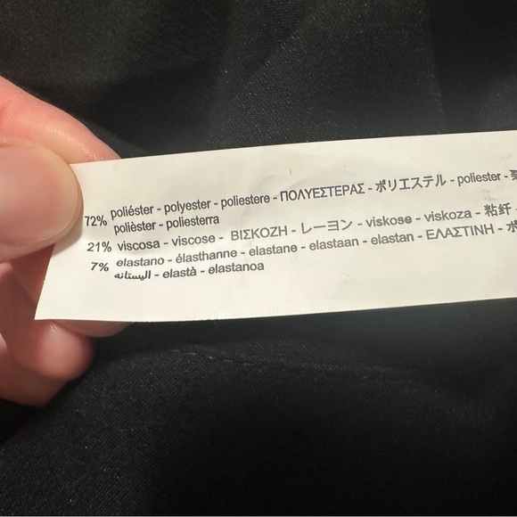 Zara Tapered Pleaded Black Trouser Dress Pants Size XS Women’s - Picture 9 of 9